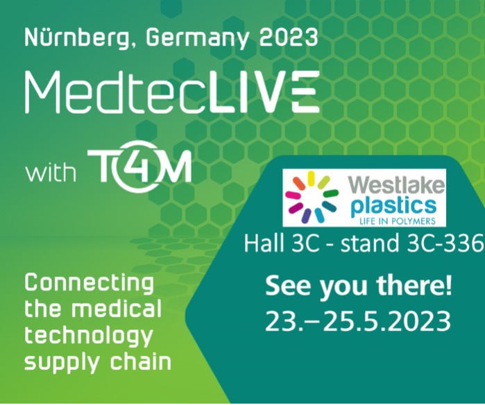 Westlake Plastics exhibits on MedtecLIVE with T4M !