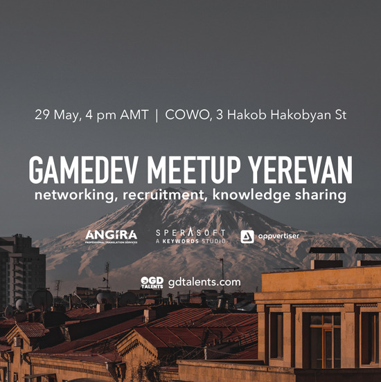 Join our BDO, Anna Voitenko, at GameDev Meetup Yerevan